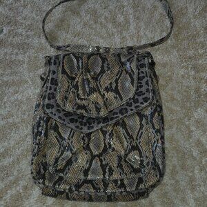 Falchi by Falchi Faux Snakeskin Crossbody Vintage